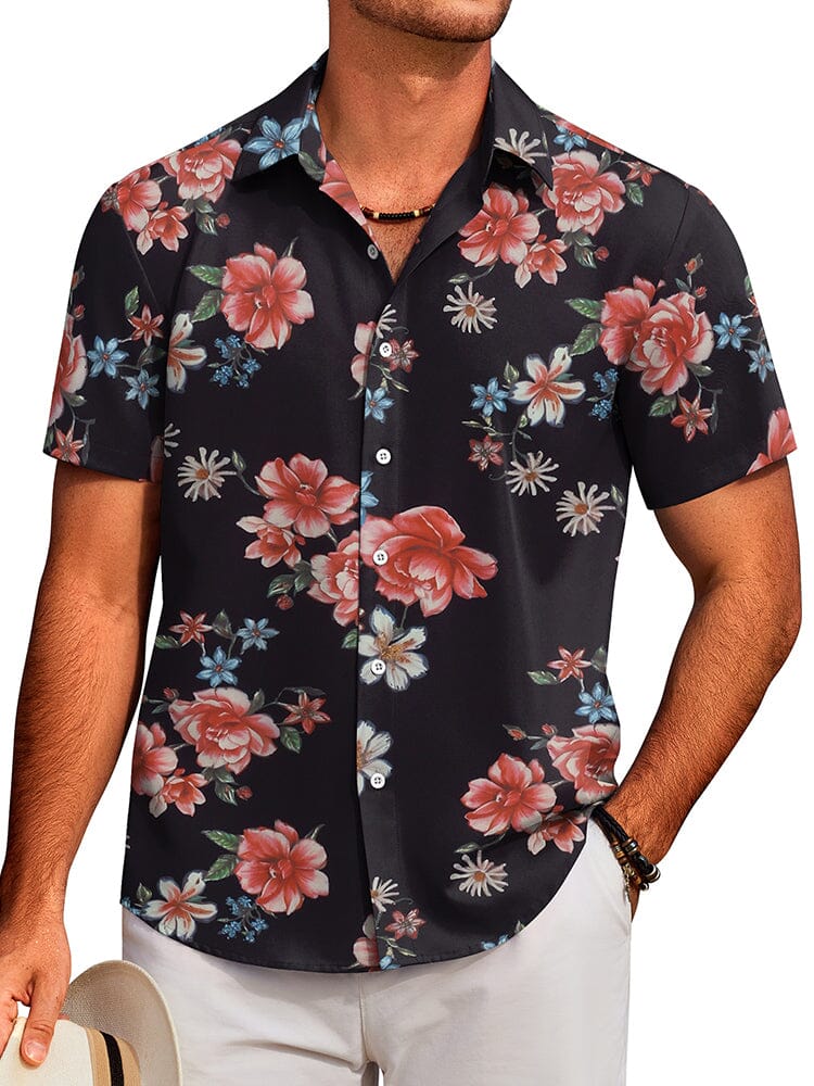 Tropical Floral Beach Shirt (US Only)