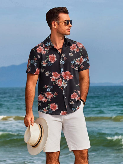 Tropical Floral Beach Shirt (US Only)