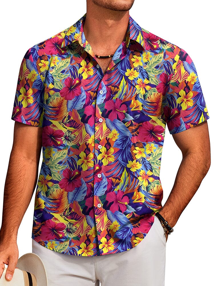 Tropical Floral Beach Shirt (US Only)