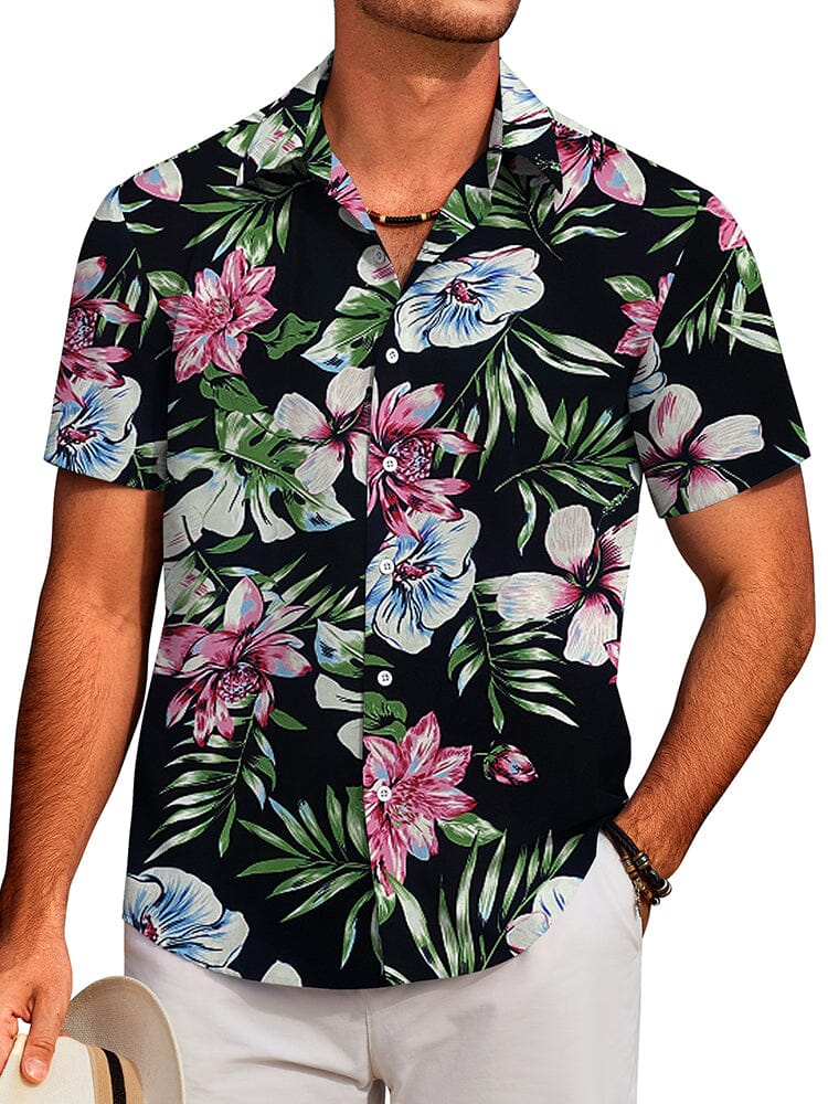 Tropical Floral Beach Shirt (US Only)