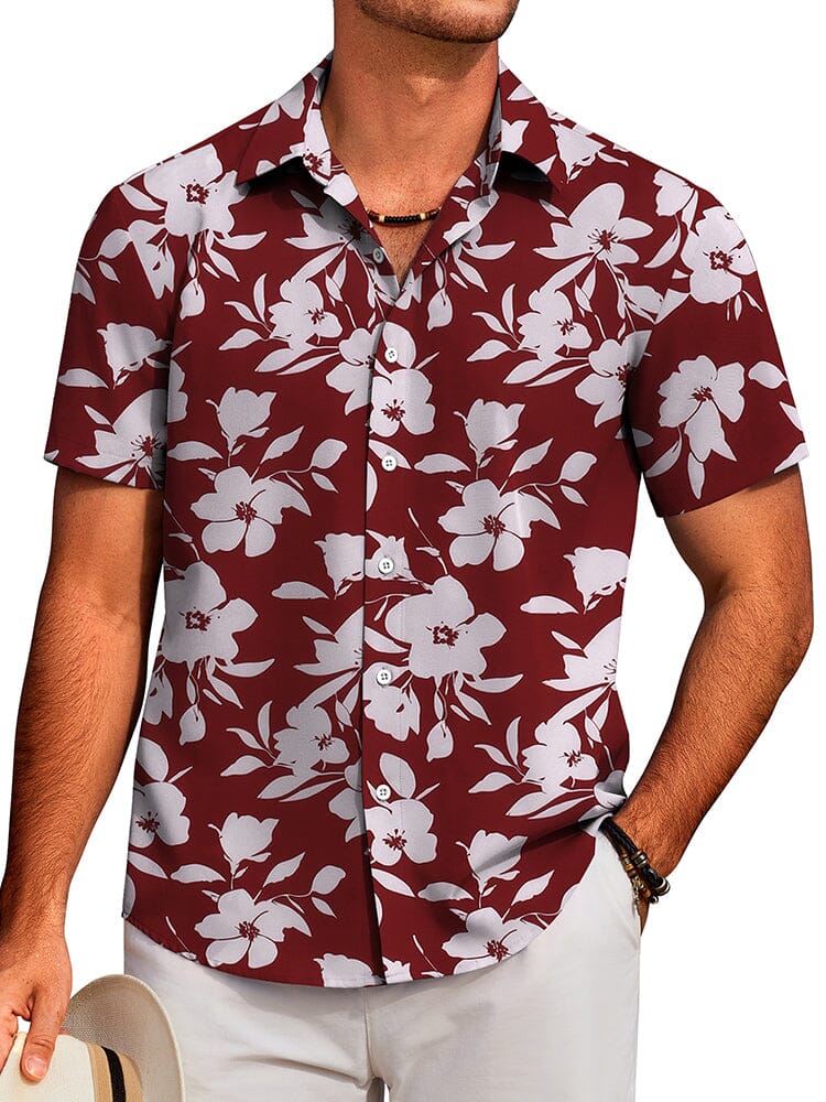 Tropical Floral Beach Shirt (US Only)
