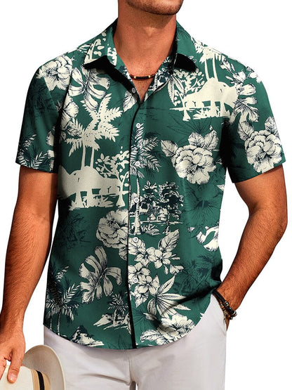 Tropical Floral Beach Shirt (US Only)