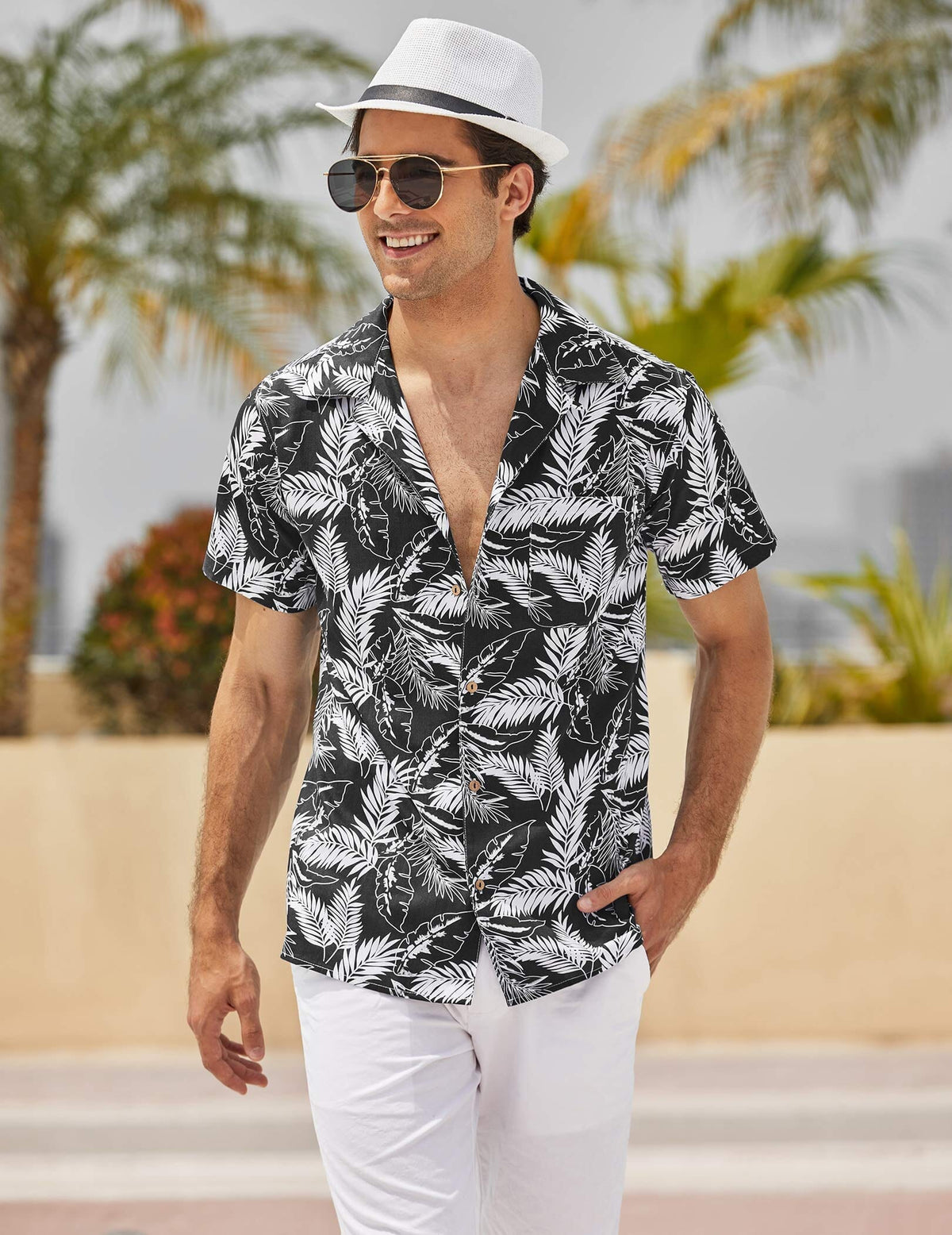 Hawaiian Floral Beach Shirts (US Only)
