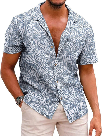 Hawaiian Floral Beach Shirts (US Only)