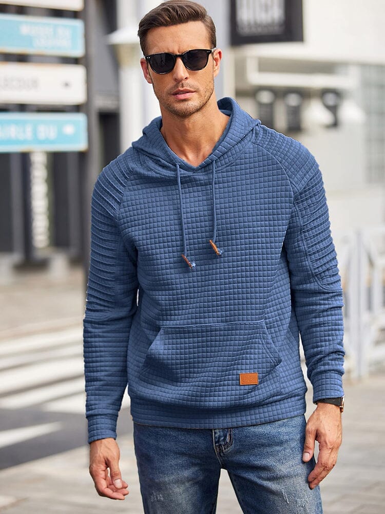 Stylish Waffle Knit Hoodie (US Only)