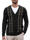 Vintage Striped V-Neck Button Down Cardigan Sweater (US Only)