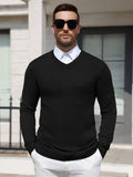 Regular Fit V-Neck Knit Pullover Sweater (US Only)