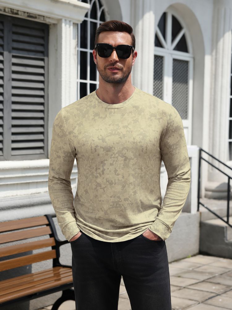 Slim Fit Tree Branch Camo Long Sleeve T-Shirt (US Only)