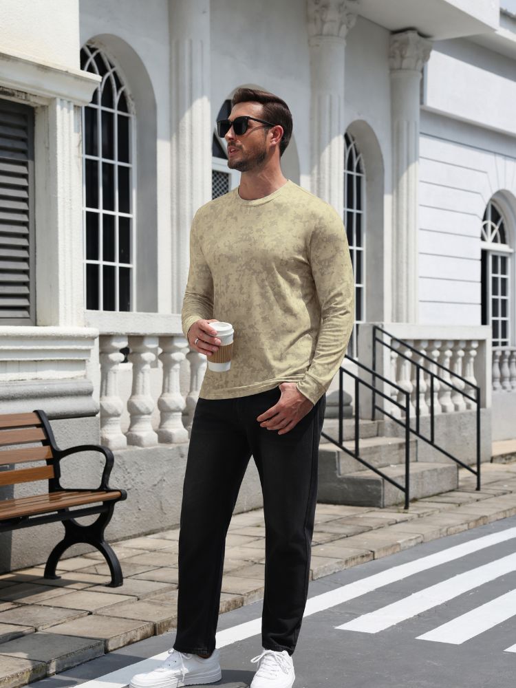 Slim Fit Tree Branch Camo Long Sleeve T-Shirt (US Only)