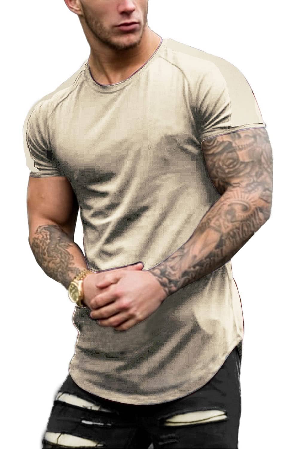 Slim Fit Longline T-shirt (US Only)