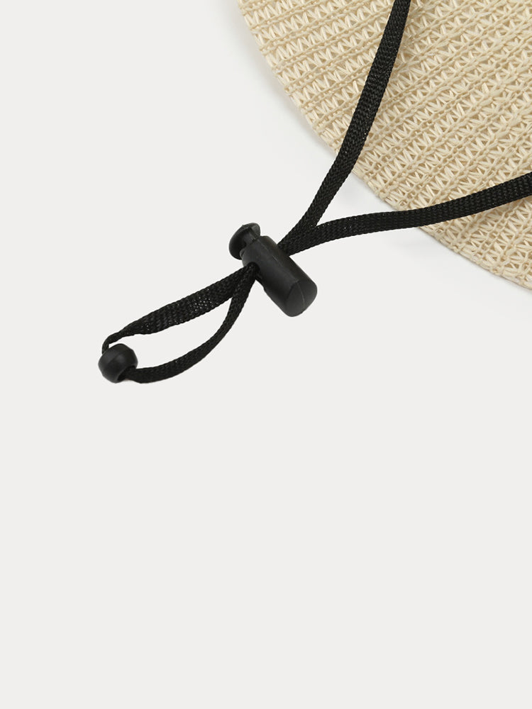 The Classic Linen Straw Flat Brim Fedora