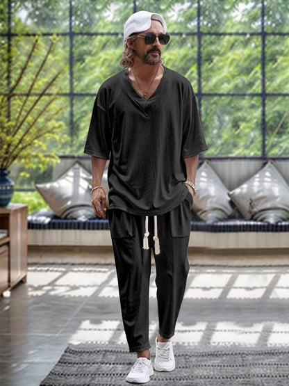Casual Trendy 2-Piece T-shirt Set (Live Only)