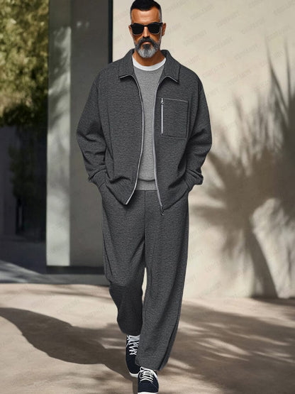 Athleisure Regular Fit Jacket Outfit (Live Only)