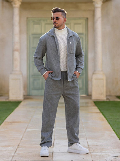 Athleisure Regular Fit Jacket Outfit (Live Only)