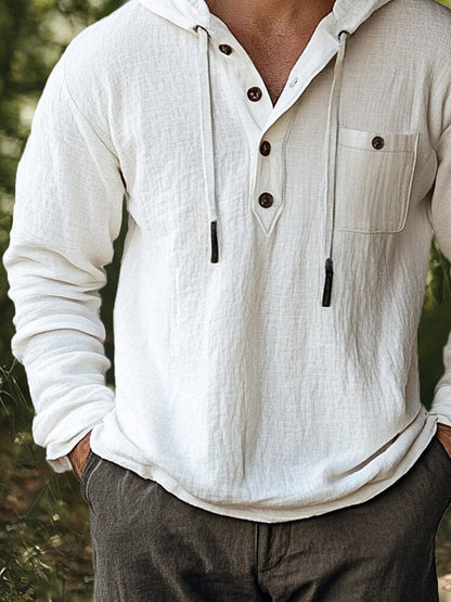 Athleisure 100% Cotton Hooded Top