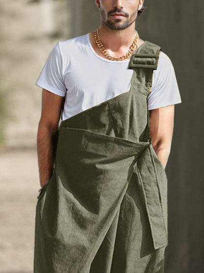 Stylish Single Strappy Cotton Jumpsuit