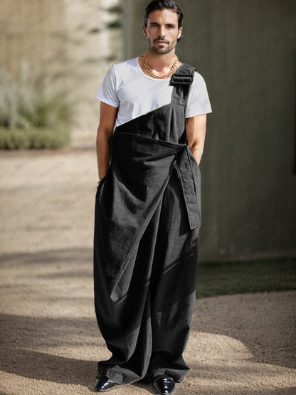 Stylish Single Strappy Cotton Jumpsuit