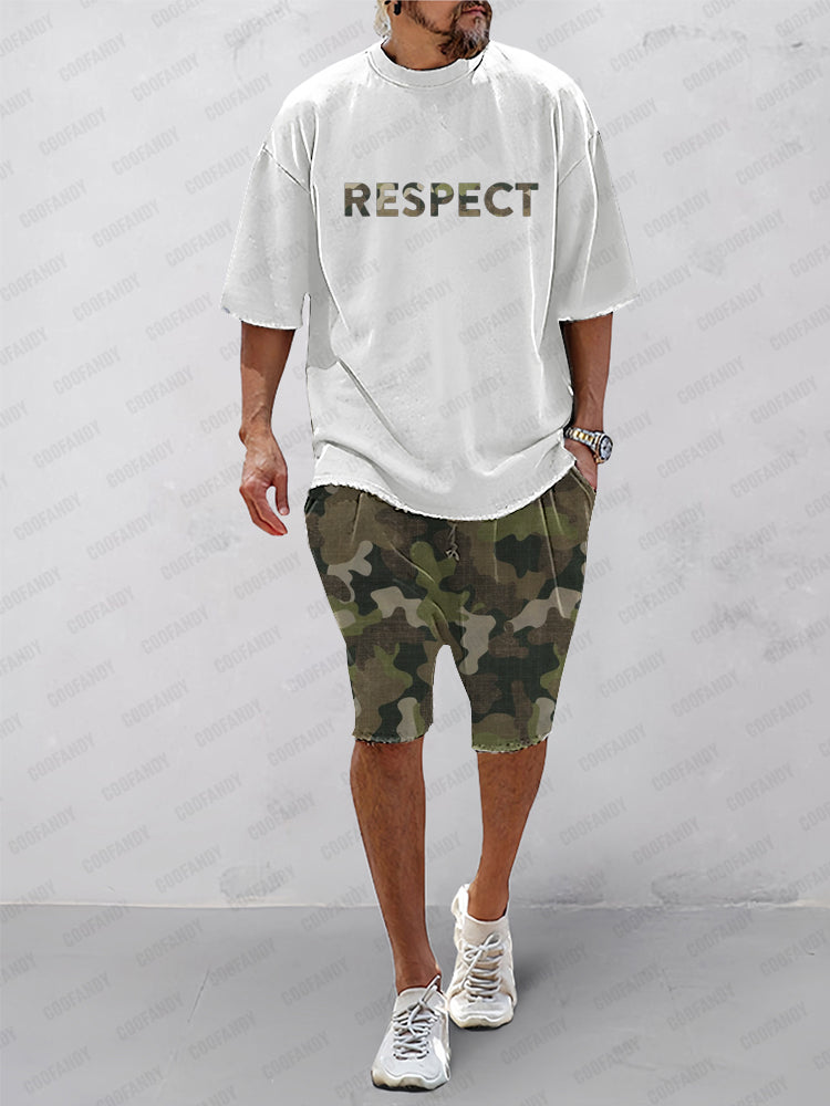 Casual Ethnic Print Sports Set