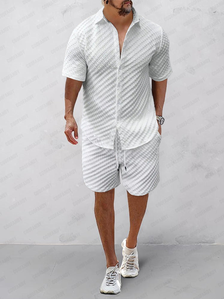 Casual Versatile Textured 2-Piece Set