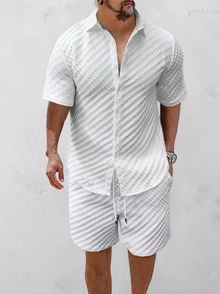 Casual Versatile Textured 2-Piece Set