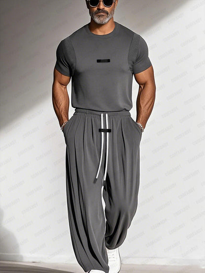 Athleisure Breathable T-Shirt Pants Set