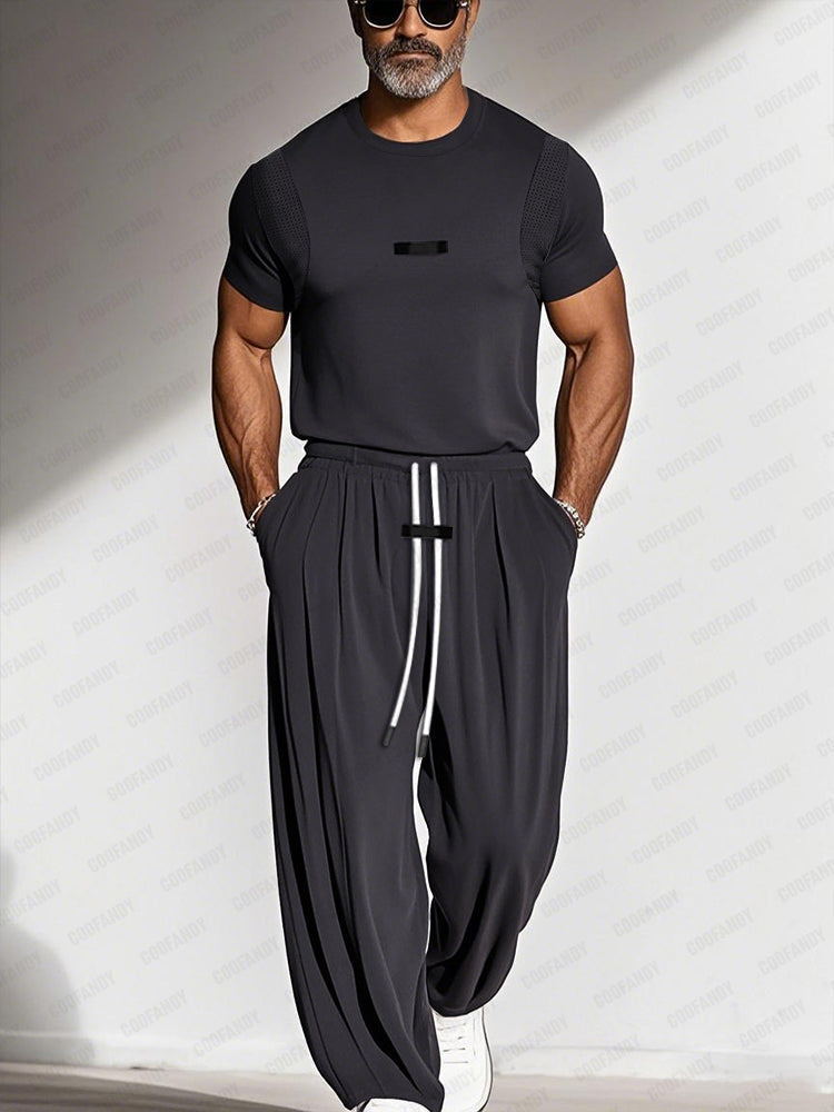 Athleisure Breathable T-Shirt Pants Set