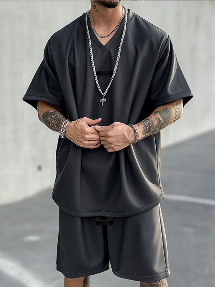 Athleisure Relaxed Fit T-Shirt Set