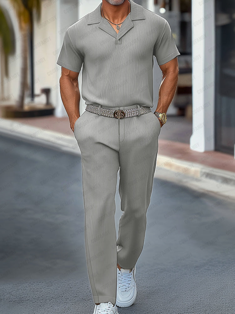 Modern Comfort Pit-stripe Matching Set