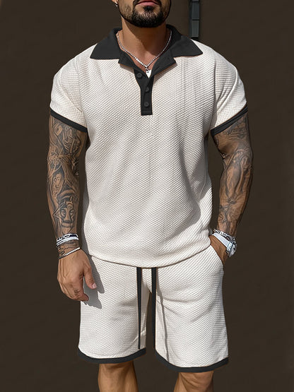 Modern Contrast Summer Casual Set