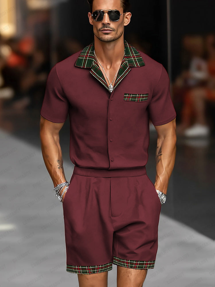Classic Comfort Plaid Shirt Set