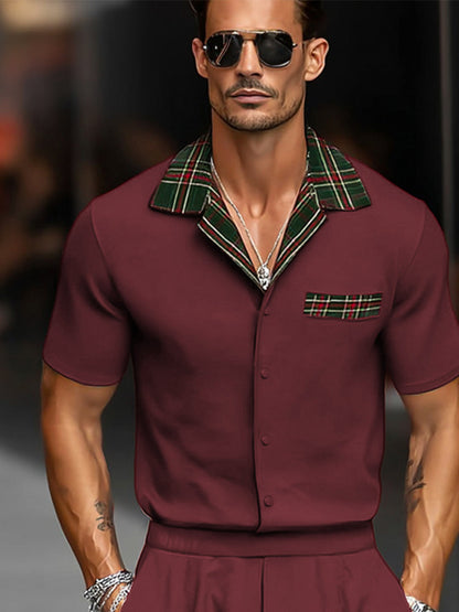 Classic Comfort Plaid Shirt Set