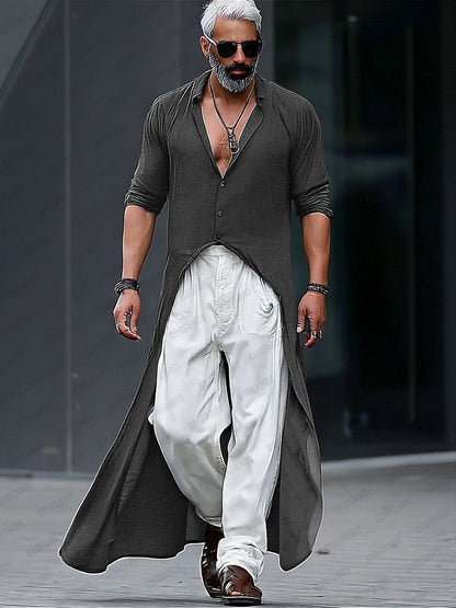 Minimalist Streetwear Fashion Longline Shirt