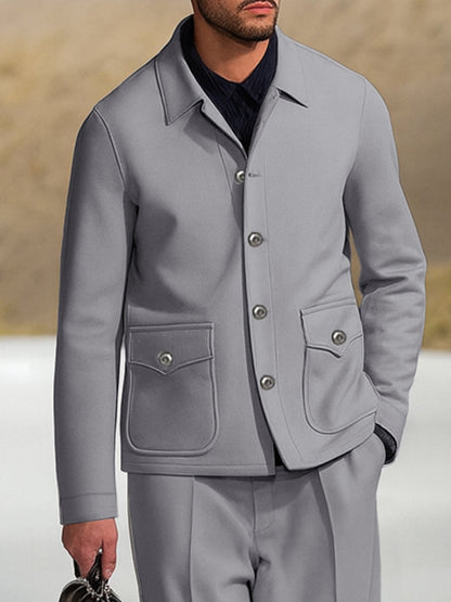 Refined Leisure Jacket Pants Set