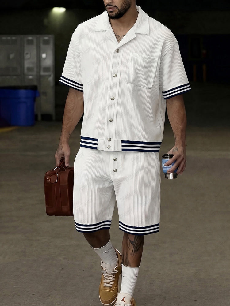 Modern Vertical Rib Textured Summer Set