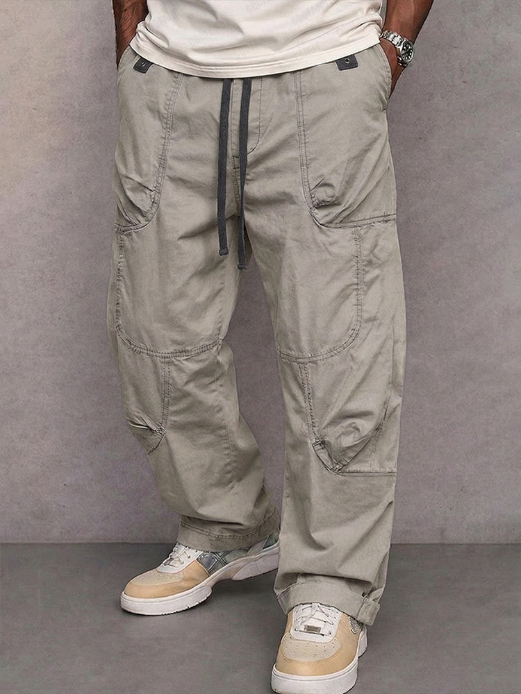 Casual Athletic Straight Leg Cargo Pants