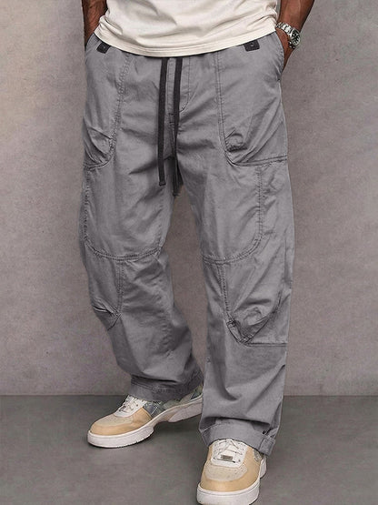 Casual Athletic Straight Leg Cargo Pants