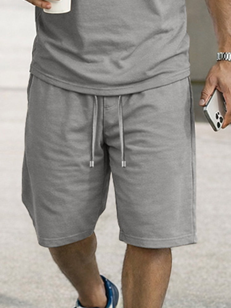Casual Comfort Solid Hooded Tank Top Set