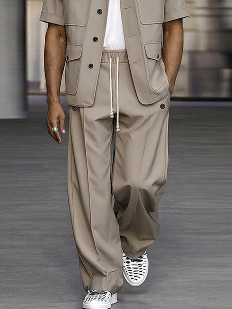 Essential Cargo Style Shirt Pants Set