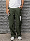 Casual Unique Multi Pockets Cotton Pants