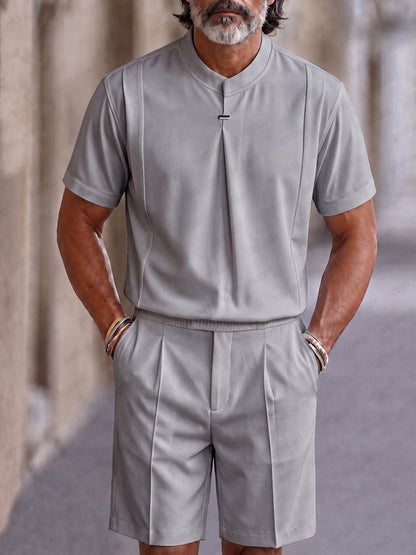 Modern Minimalist T-Shirt Shorts Set