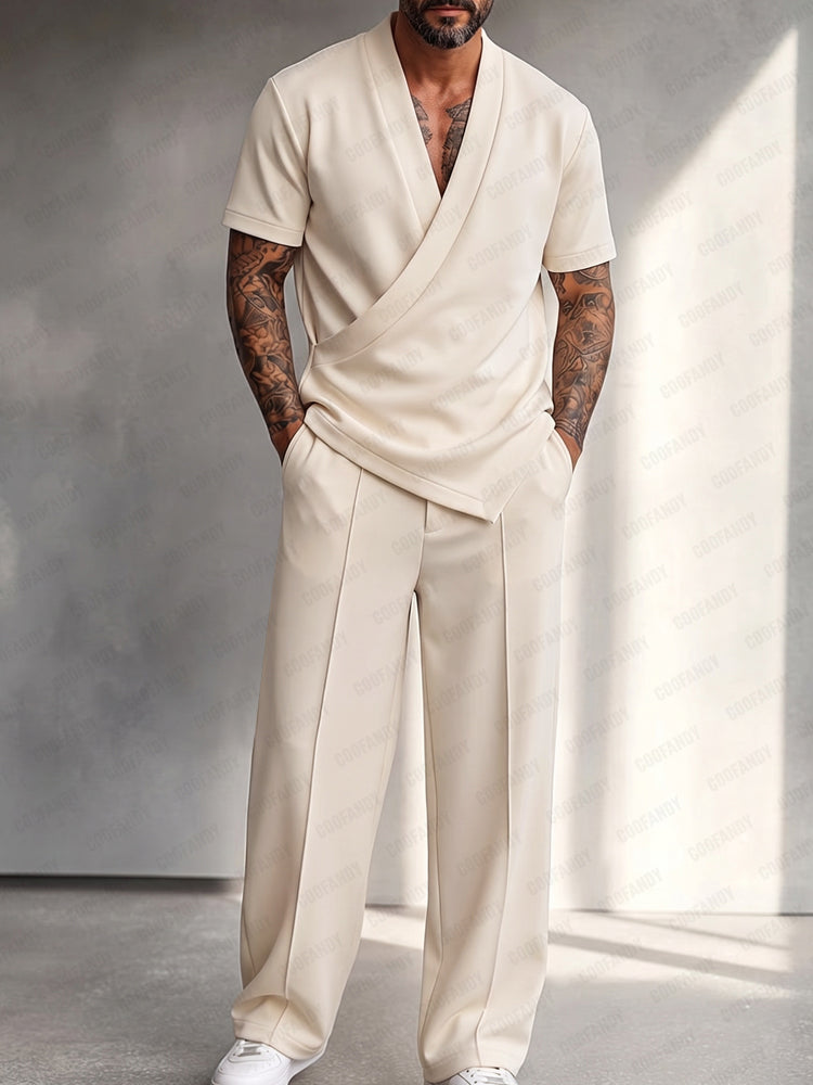 Minimalist Urban Shirt Pants Matching Set