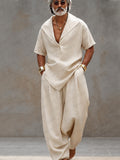 Casual Minimalist Loose Fit Matching Set