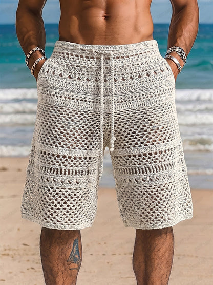 Resort Ready Knit Crochet Beach Shorts