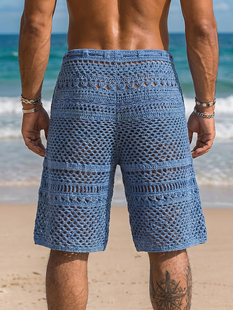 Resort Ready Knit Crochet Beach Shorts
