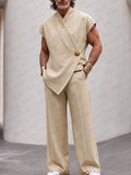 Effortless Luxe Sleeveless Top Pants Set