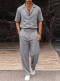 Smart Casual Suit Shirt and Pants Set