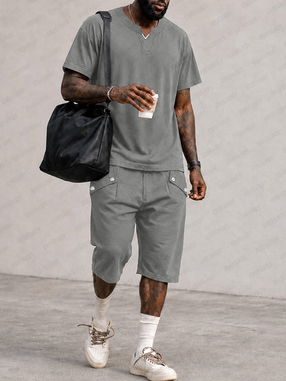 Effortless Sporty T-Shirt and Shorts Set