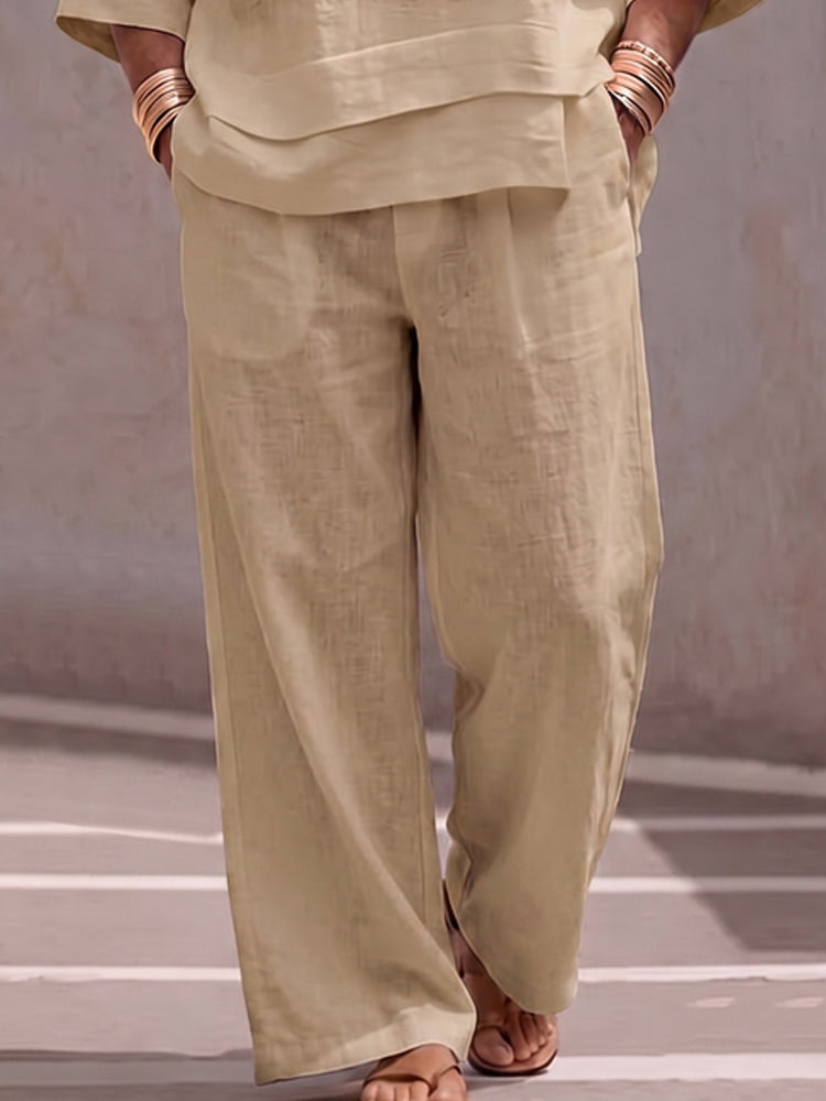 Minimalism Comfy Loose Cotton Matching Set