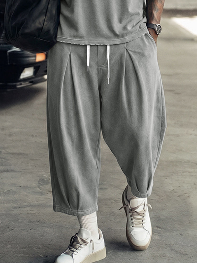 Casual Loose Tank Top and Lantern Pants Set