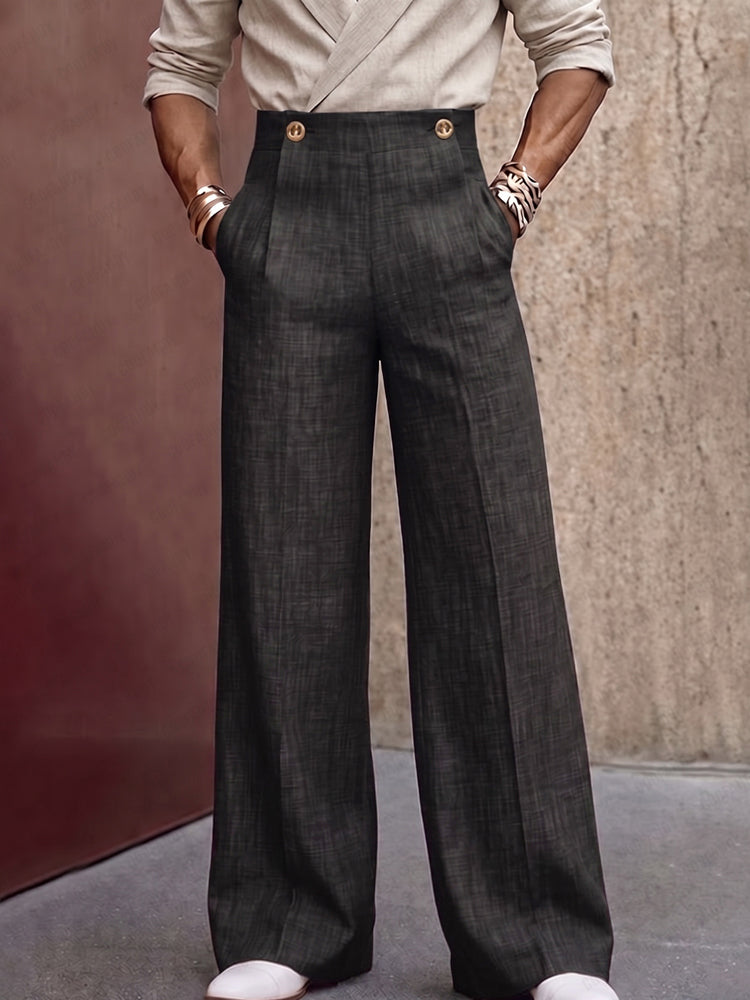 Vintage High Waist Wide Leg Pants
